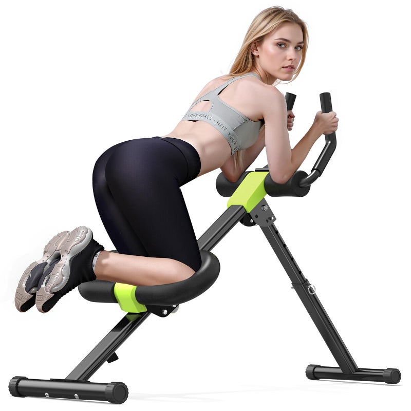 VISLIM Ab Workout Equipment, Ab Machine for Home Gym Fitness, Ab Trainer Exercise Equipment for Abdominal Exercise and Strength Training (Black) - Image 1