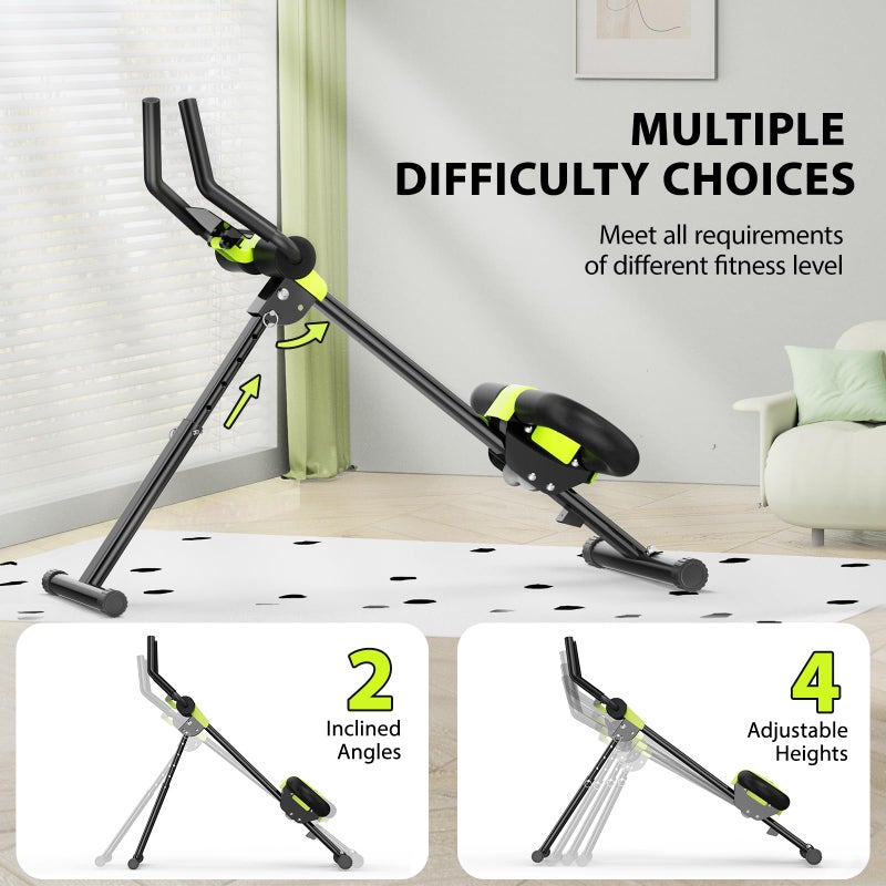 VISLIM Ab Workout Equipment, Ab Machine for Home Gym Fitness, Ab Trainer Exercise Equipment for Abdominal Exercise and Strength Training (Black) - Image 4