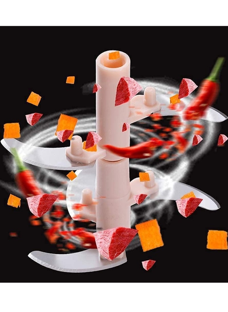 Juxin - Pull chopper 5 Blade 900 ml, manual chopper, mixer, vegetable slicer, food chopper, multicolour - Image 1