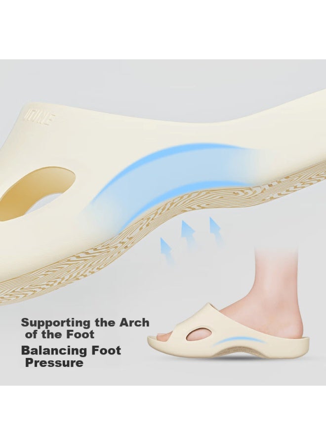 Utune Women's Slippers With Arch Support For Flat Feet, Non-slip Eva Odor-resistant Bathroom Shower Quiet Sandals For Men And Wome - Image 2