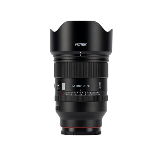 VILTROX عدسة فيلتروكس 50 مم f1.4 برو FE، AF 50 مم f/1.4 FE لسوني E، عدسة بفتحة f1.4 برايم مشرقة لسوني FE a7iv a7c ii a7rv a1 ii a6600 a6700 zve1 zv-e10 ii a9 ii A93 - Image 1