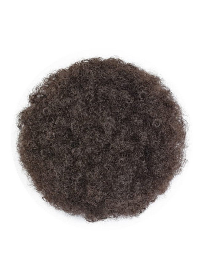 يتبيت وصلة ذيل حصان أفرو منتفخة برباط قصير، ذيل حصان صناعي أفرو كينكي مجعد منتفخ لمشبك شعر طبيعي على قطع شعر كعكة ذيل حصان مجعد برباط غريب (كبير 4) - Image 2