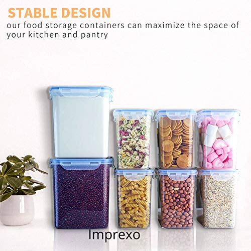 IMPREXO airtight plastic containers for kitchen storage containers for kitchen airtight kitchen containers (Pack of 6, 750 ML) - Image 3