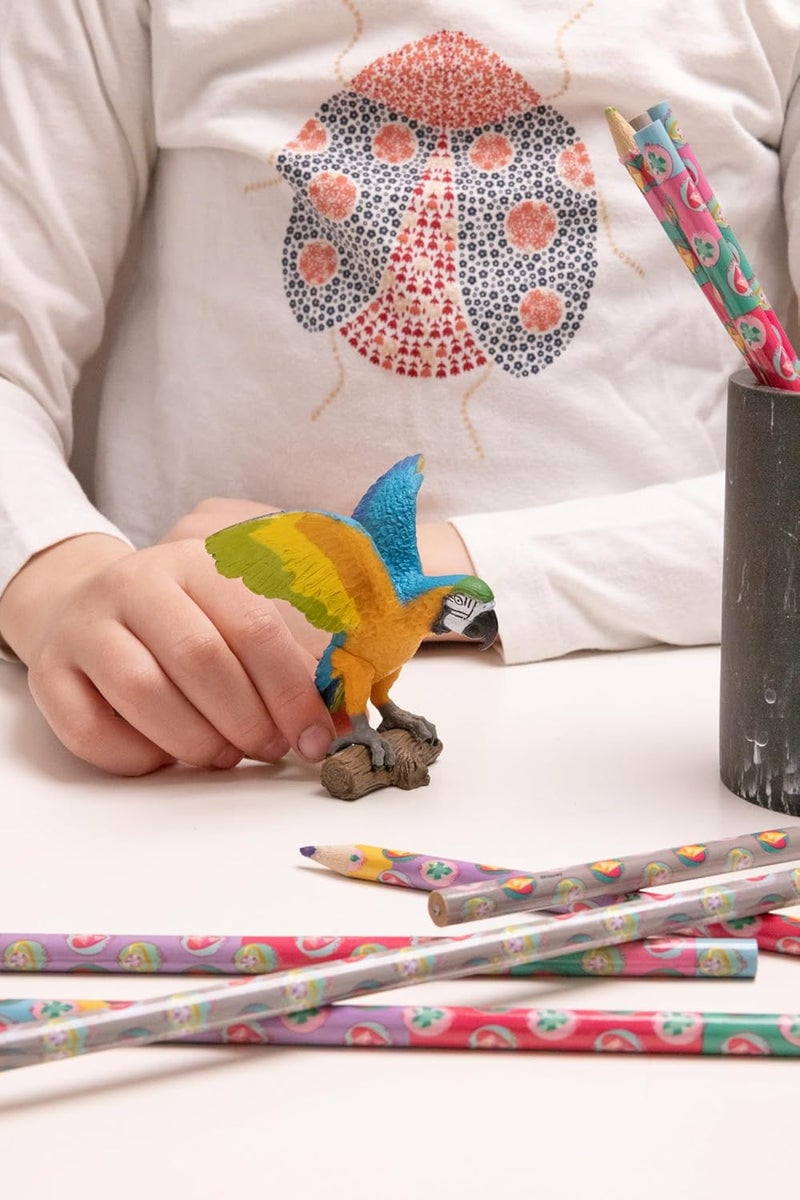 Papo HandPainted  Figurine Wild Animal Kingdom  Blue Ara Parrot 50235 Collectible  for Children  Suitable for Boys and Girls from 3 Years Old - Image 2