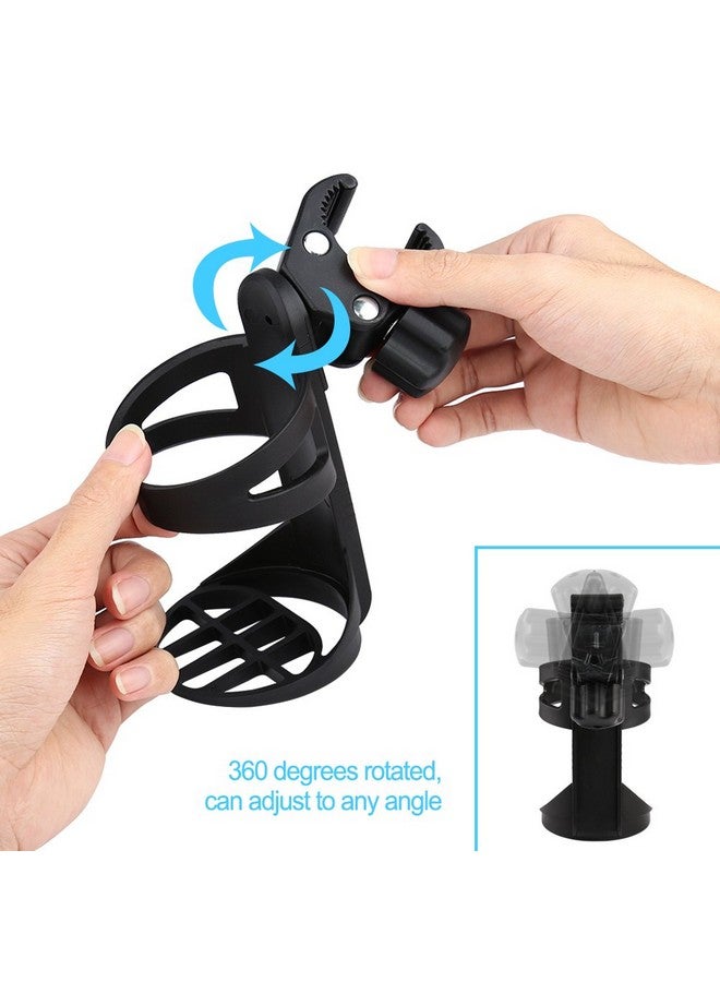 accmor حامل أكواب لعربة الأطفال، حامل أكواب عالمي لعربات Uppababy Nuna Doona، حامل أكواب كبير بزاوية دوران 360° لعربة الأطفال، الدراجة، الكرسي المتحرك، المشاية، السكوتر - Image 2