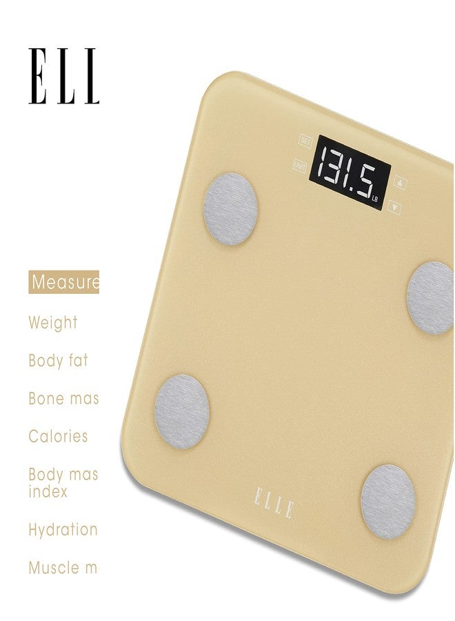 ELLE - Digital Body Weight Scale, BMI Analyzer, 7 Fitness Indicators - Image 3