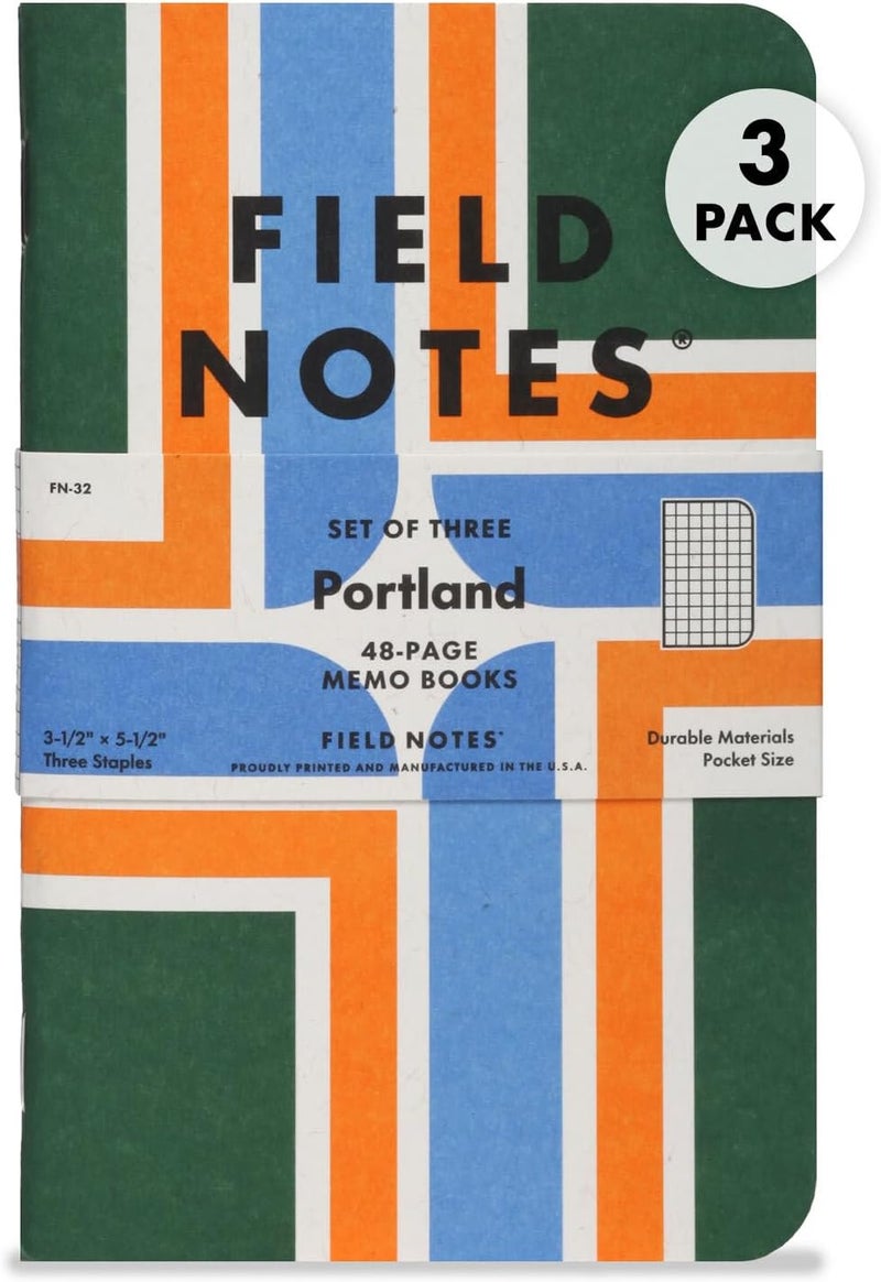 Field Notes : Portland, Oregon 3-Pack - Graph Paper - 48 Pages - 3.5" x 5.5" - Image 1