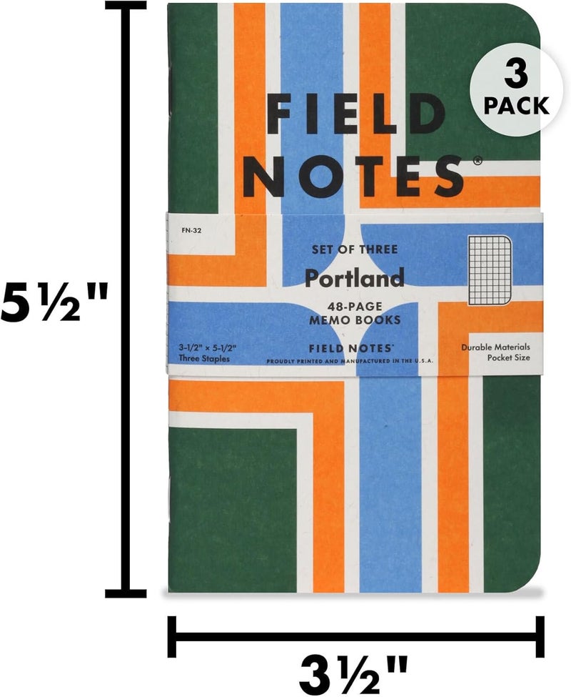 Field Notes : Portland, Oregon 3-Pack - Graph Paper - 48 Pages - 3.5" x 5.5" - Image 5
