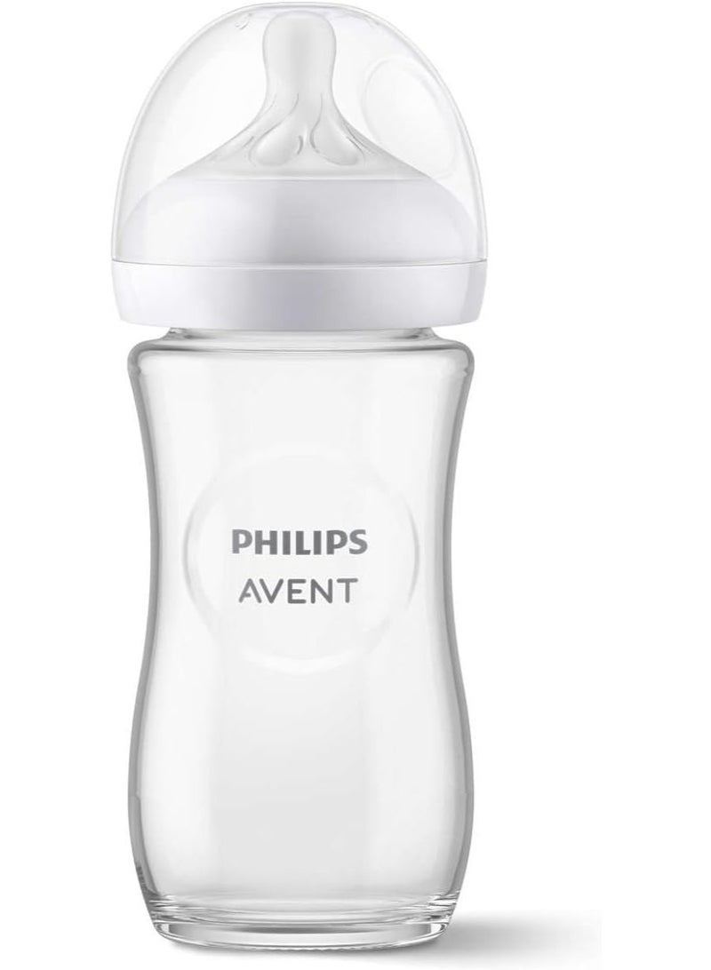 فيليبس ببرونة رضاعة طبيعية من فيليبس أفينت 240 مل - للأطفال من عمر شهر فما فوق، عبوة واحدة، شفاف - Image 2