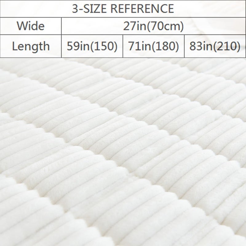 Couch Cover for Dogs Washable, Fuzzy Pet Couch Covers for 3 Cushion Sofa Pet Friendly, Non Slip Sofa Cover (White, 27.6" x 82.7") - Image 4