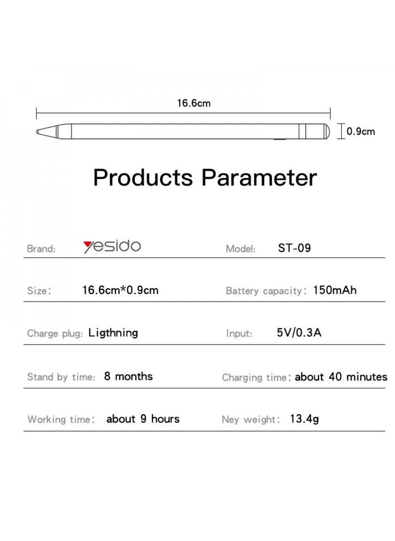 Yesido Active Pencil ST09 Yesido Automatic Sensor 90 Degrees Vertical  Titling 45 Degrees Greater Than 60 Degrees  - Image 4
