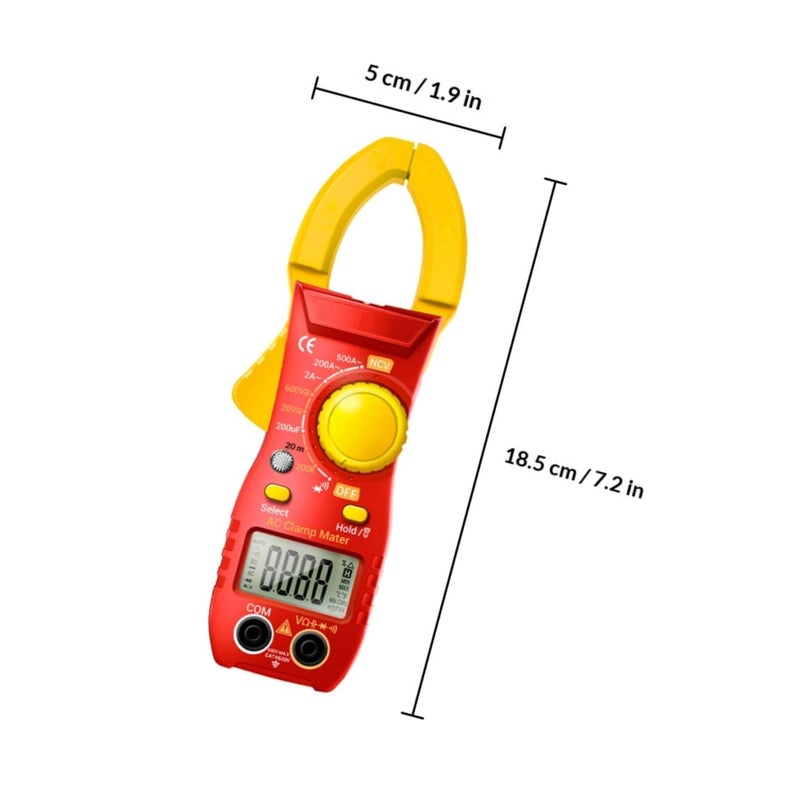 Digital Clamp Meter ST170 High Precision AC Current Tester Volt Ohm Multimeter Yellow - Image 3