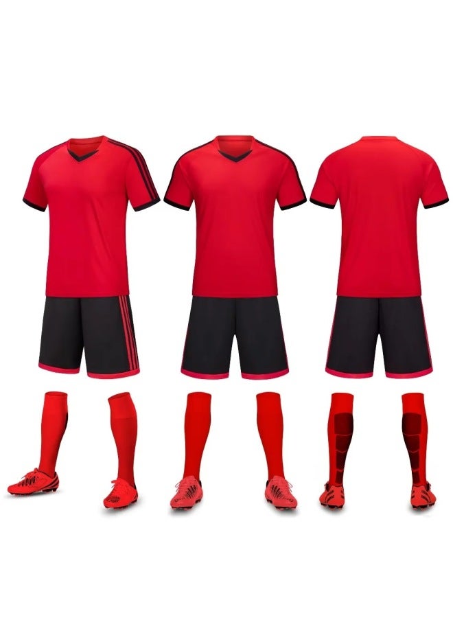 6105 Red Short Sleeve Football Jersey - Image 1