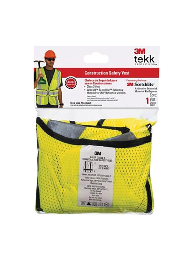 3M Reflective Construction Safety Vest with 5 Point Tear Away Yellow and Black 18.8 x 5.76 x 14.8 cm 94617-80030-PS