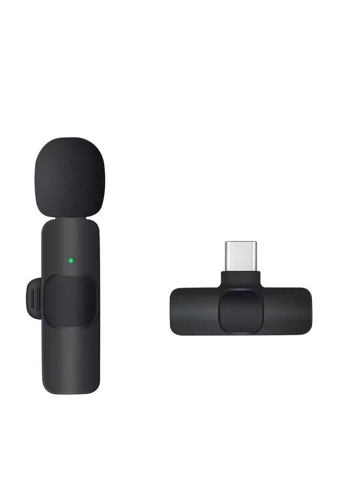 Live streaming wireless clip microphone, one by one, mobile live streaming device, short video recording, listening, and noise reduction microphone  - Image 1