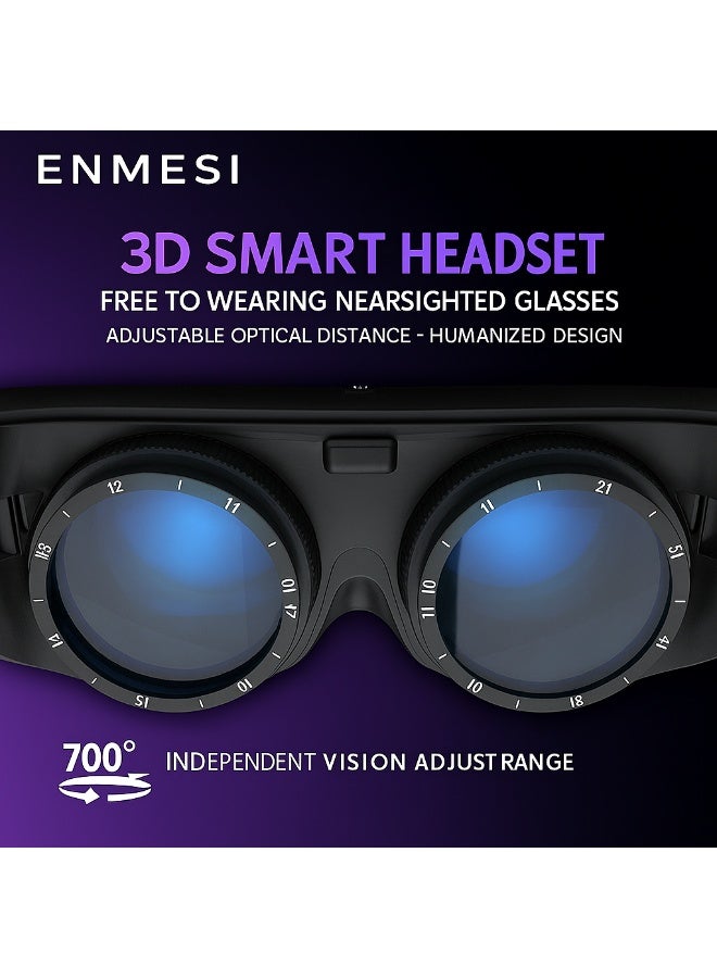 2025 New 3D IMAX HD VR Headset | Ultra-Thin Smart Digital Glasses | IPS Dual Display | Multi-Platform Support - Image 2
