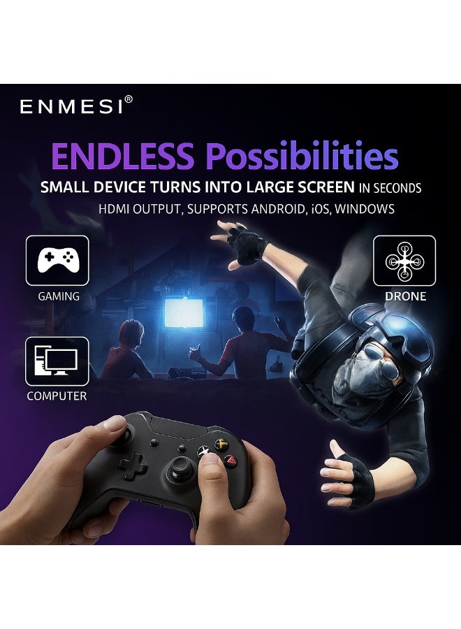 2025 New 3D IMAX HD VR Headset | Ultra-Thin Smart Digital Glasses | IPS Dual Display | Multi-Platform Support - Image 5