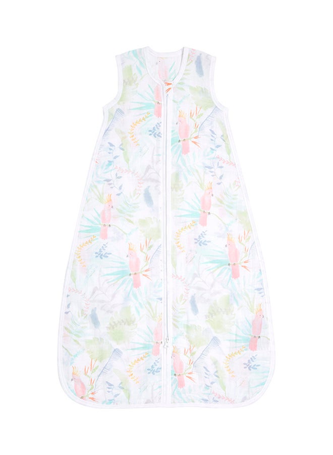 aden + anais Essentials Cotton Muslin 1.0 Tog Light Sleeping Bag Tropicalia (0 - 6 Months ) - Image 1