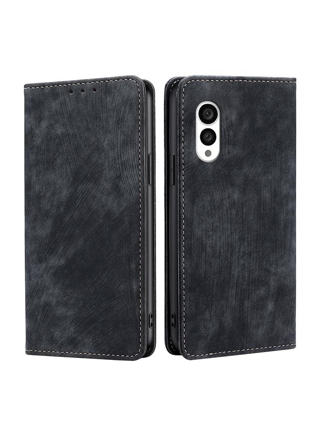 اس-توب جراب لهاتف Fujitsu Arrows N F-51C RFID مضاد للسرقة مصنوع من الجلد المغناطيسي - Image 1