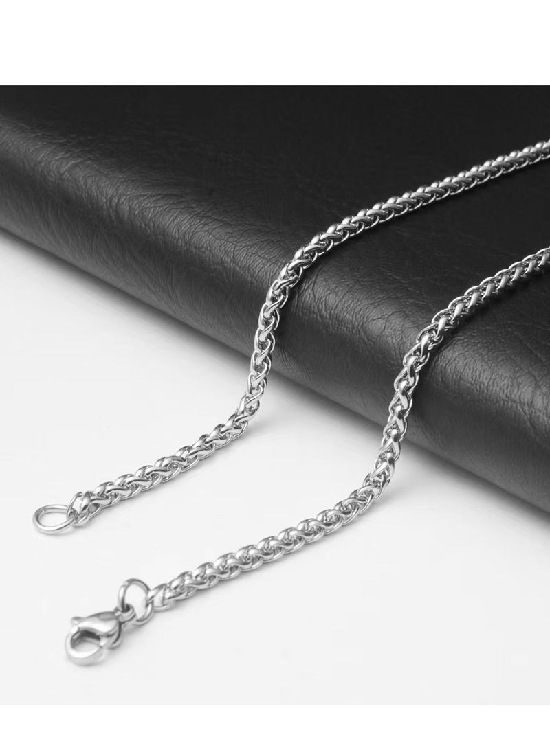 عام قلادة فضية من الصنوبر، قابلة للدوران بين الرجال والنساء - Image 4