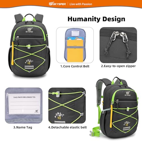 SKYSPER ã€School seasonã€‘Classic Colorful School Bag with Leather Computer Compartment Must-Have Back-to-School Travel Bag Laptop Bag for Students - Image 4