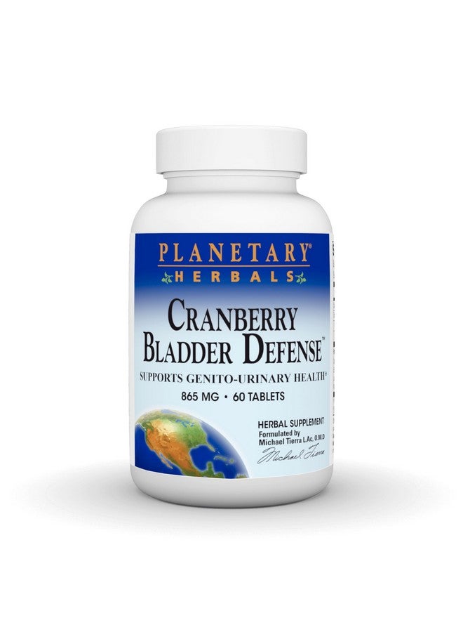 Planetary Herbals Cranberry Bladder Defense, Supports Genito-Urinary Health*, 865 mg - 60 Tablets - Image 1