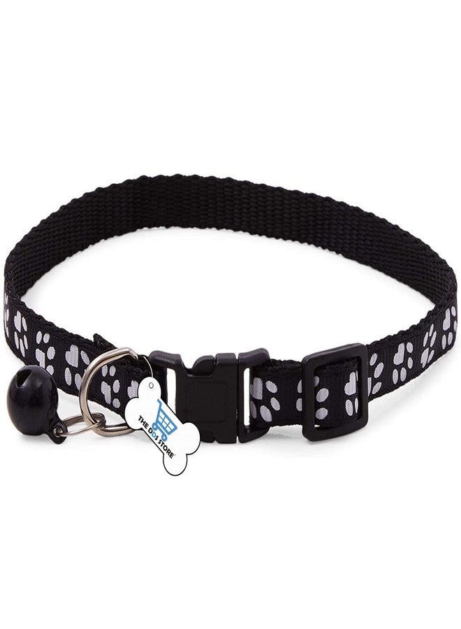 THE DDS STORE طوق قطط من متجر DDS مع جرس، طوق قابل للتعديل للقطط والكلاب (قد يختلف اللون) (8 قطع) - Image 2