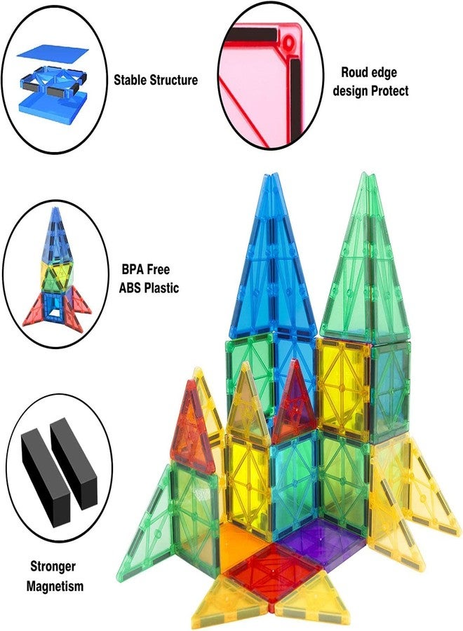 KIPA GAMING Magplay Magnetic Tiles 10 Pcs | Multi-Shape & Colour Magnetic Tiles | STEM Building Set for Kids 3+ | Creative Construction Learning Toy | Educational Game for Boys & Girls (Tiles 10) - Image 5