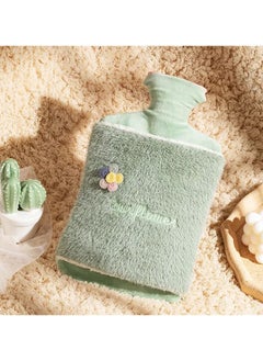 Rubber Hot Water Bottle with Cover Knitted, Transparent Hot Water Bag