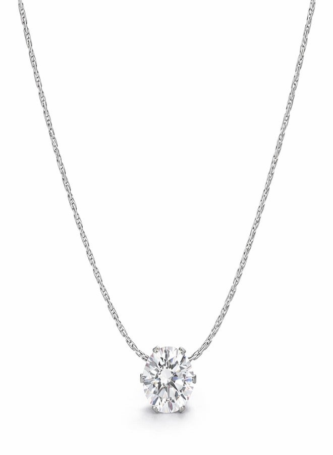 SALVE Solitaire Stone Locket for Girls Pendant Necklace for Women Stylish | Tarnish Free Jewellery Chain for Girls Stylish | Aesthetic Jewellery for Women, Valentine's Gift for Girlfriend - Image 1