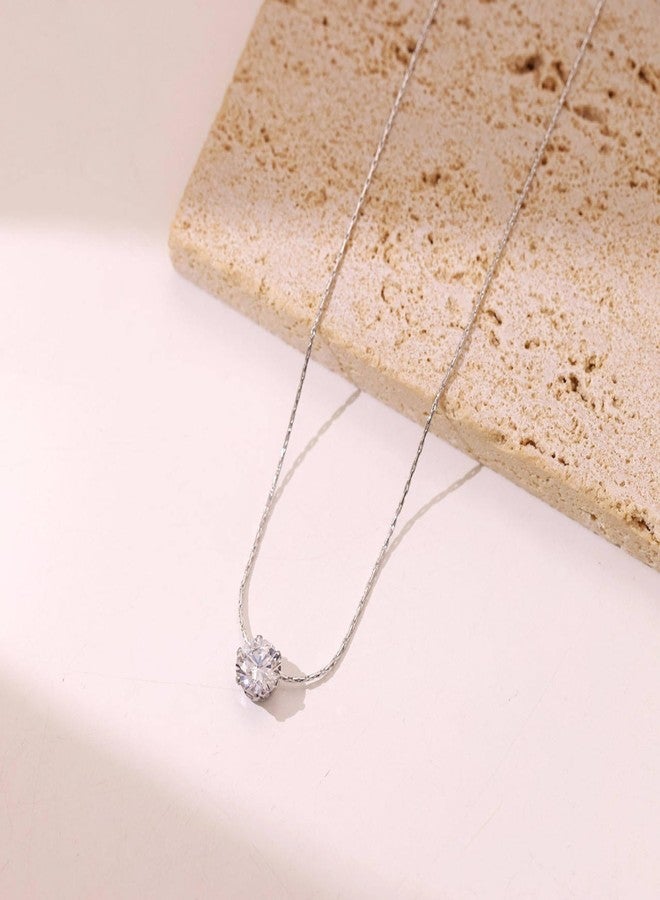 SALVE Solitaire Stone Locket for Girls Pendant Necklace for Women Stylish | Tarnish Free Jewellery Chain for Girls Stylish | Aesthetic Jewellery for Women, Valentine's Gift for Girlfriend - Image 3