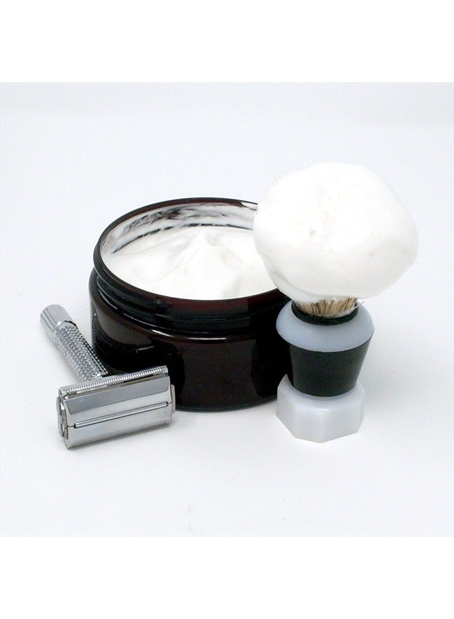 The Soap Exchange TSE for Men Texas Leather Shaving Soap with Tallow and Shea Butter. Natural Ingredients for Rich Lather and a Smooth Comfortable Shave. Artisan 4.5 oz Semi-Soft Italian Style. Made in the USA. - Image 4