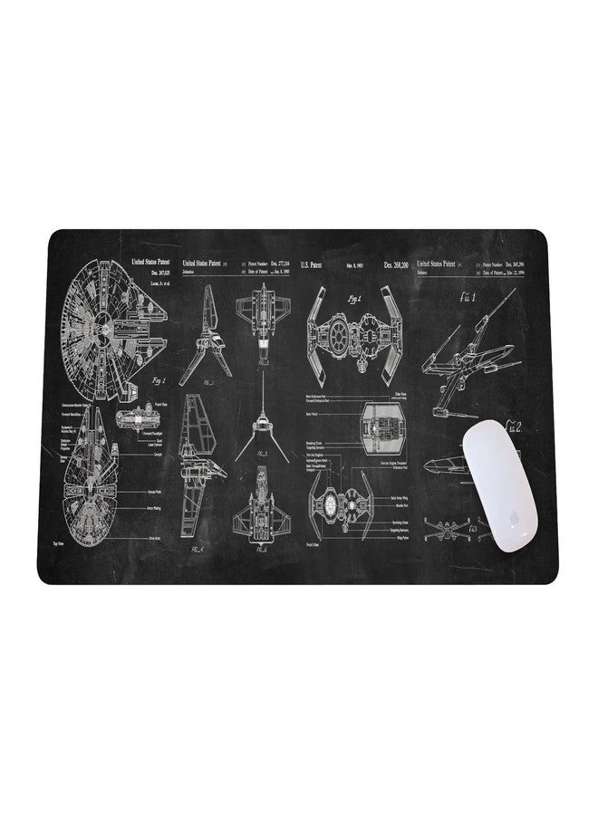 Designfullprint Spaceship Space Mouse mat, Sci-fi Control Console Display Desk Mat, Large Mouse pad for Desk, Gamer Mouse pad, Laptop Pad Mat, Gaming Accessories, Computer Accessories, Gaming Room Decor, SciFi Gift - Image 1