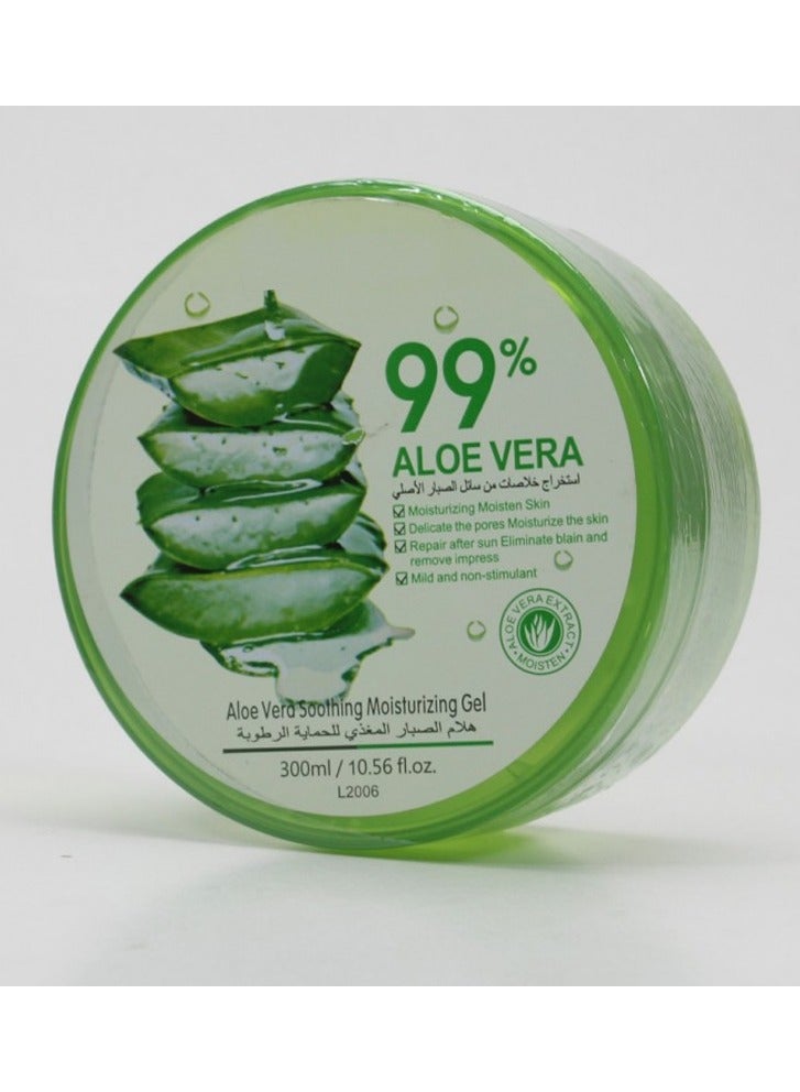 DubaiGallery Aloe Vera Soothing Moisturizing Gel Clear 300ml - Image 3