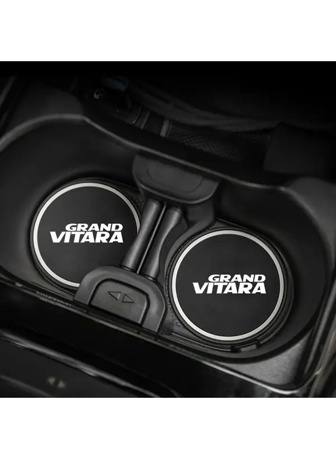 2Pcs Car Cup Holder Non Slip Insulation Pad Heat Cold Retention Vitara - Image 1