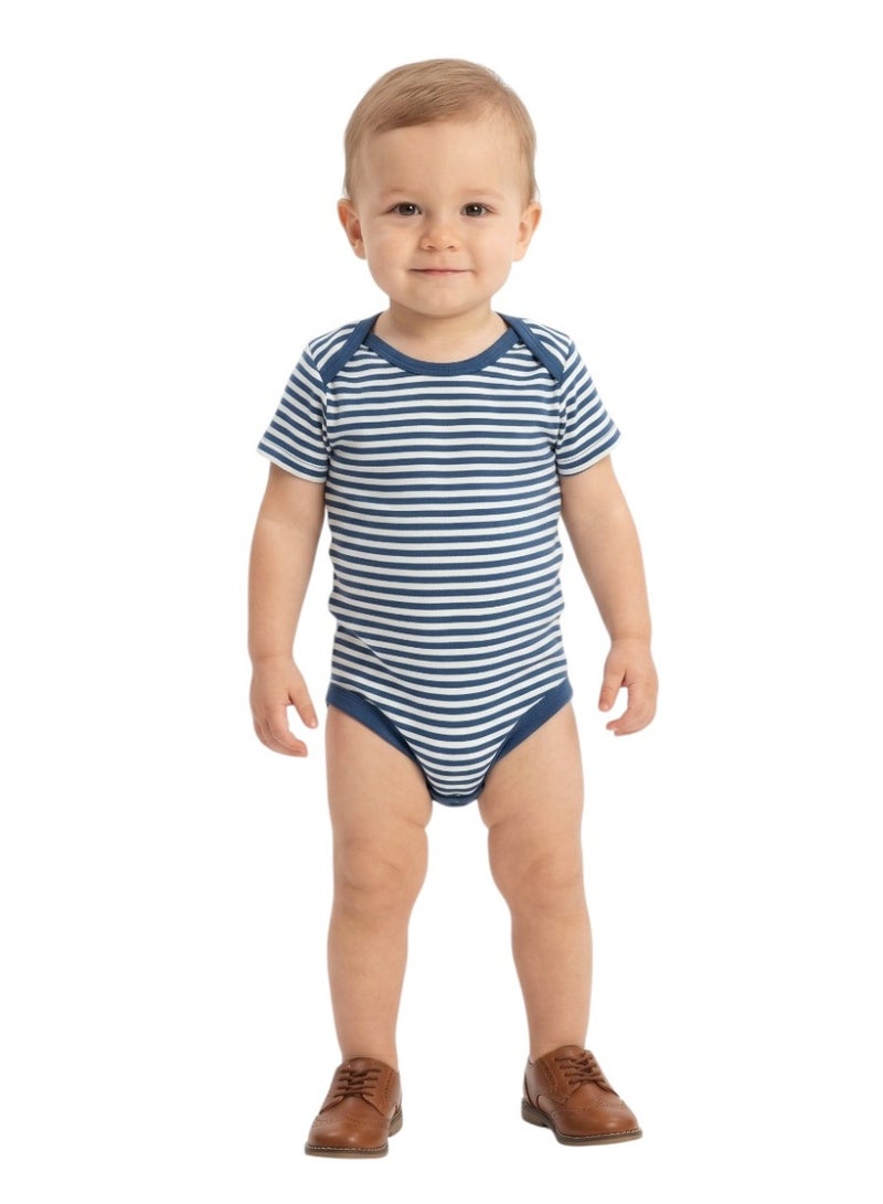 Bambimici Baby  Cotton Escavaitor Bodysuit Short Sleeve  – 3-Piece Newborn Outfit - Image 4