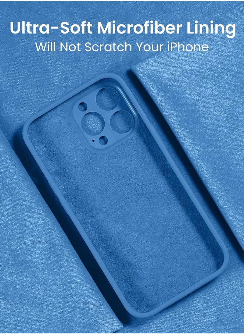 ELTRAZONE - Designed for iPhone 15 Pro Max Case, Silicone Upgraded [Camera Protection] for iPhone 15 ProMax Case with [2 Screen Protectors], Anti-Scratch Microfiber Lining, 6.7 inch, Blue - Image 1