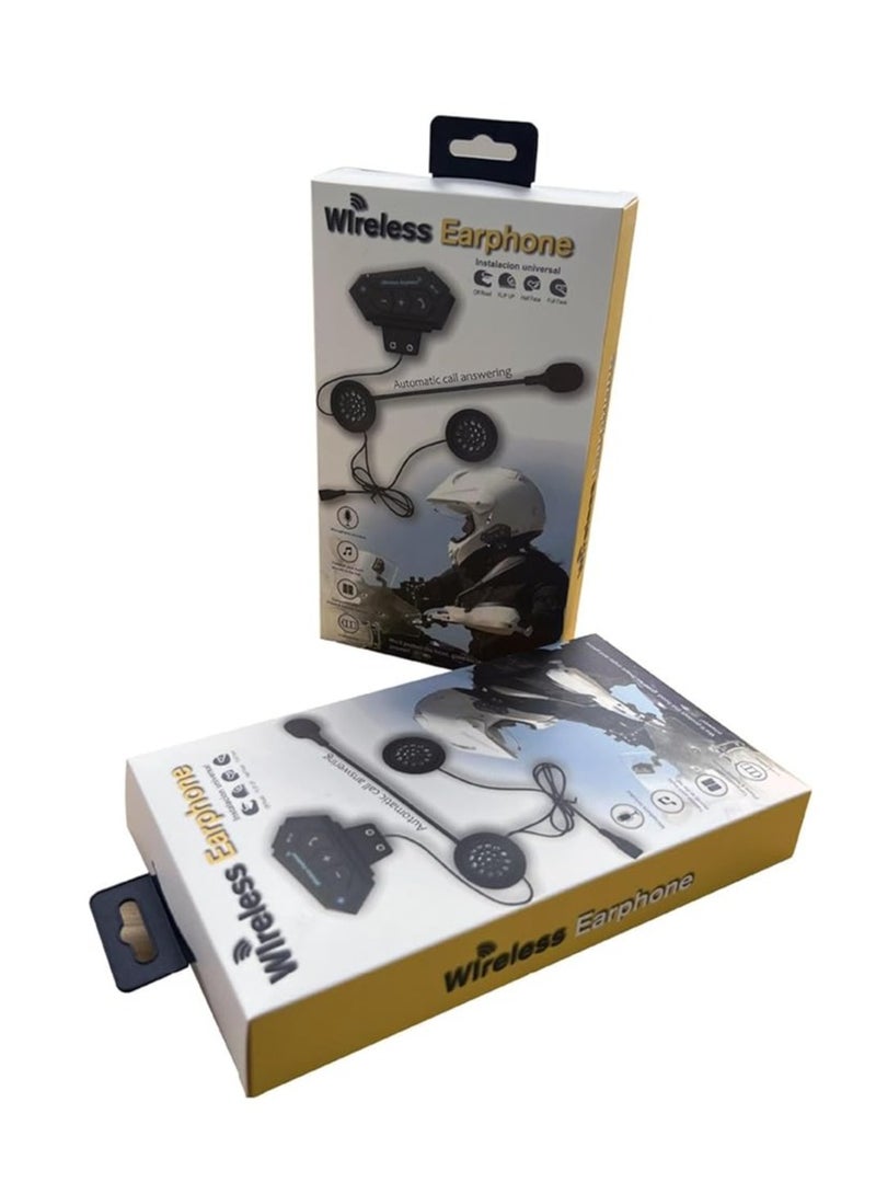 general Bluetooth motorcycle headset, Bluetooth 5.0 hands-free motor headset |Outdoor wireless headset for skiing, rock climbing, delivery, riding - Image 5