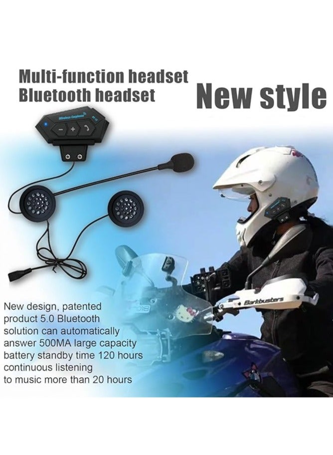 general Bluetooth motorcycle headset, Bluetooth 5.0 hands-free motor headset |Outdoor wireless headset for skiing, rock climbing, delivery, riding - Image 4