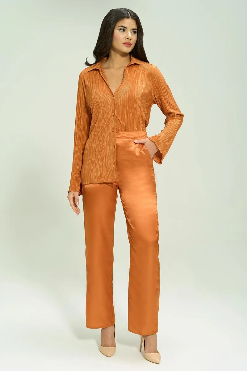 فور يو ان اند اوت 6-Piece Pleated Tile Bustier Pajama Set S27572