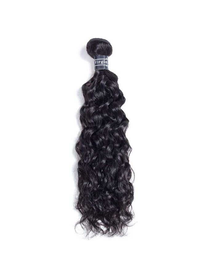 Amella Hair Wet And Wavy Human Hair 1 Bundle 20 Inches 100% Unprocessed Brazilian Virgin Water Wave Bundles Water Wave Human Hair Natural Black Color Can Be Dyed Tight And Neat  - Image 3