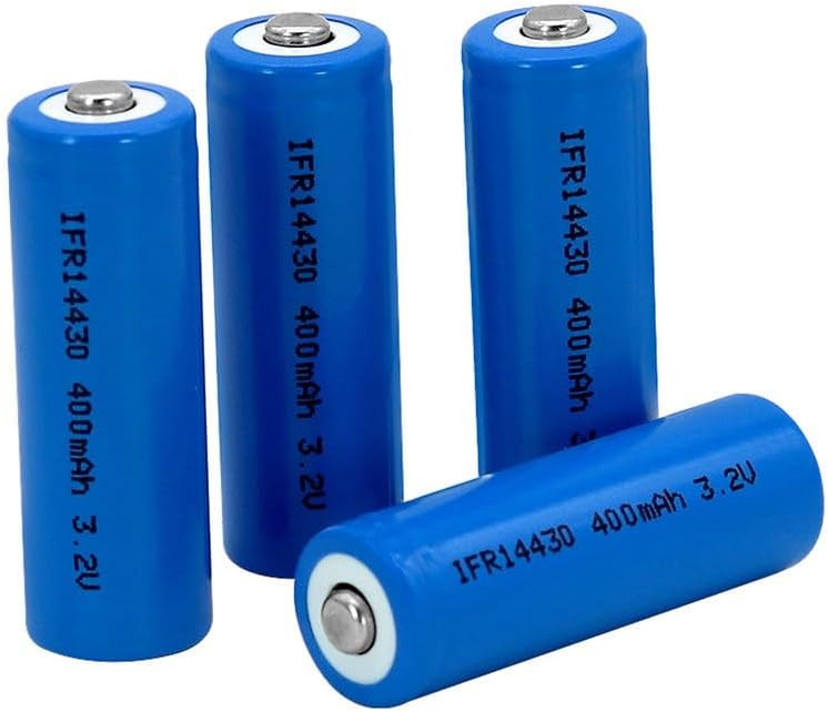 3.2V 400mAh 14430 Rechar 4Pcs Button Top Large Capacity for,LED,Mini Fans etc. - Image 2