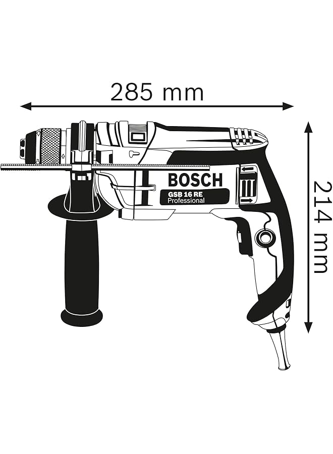BOSCH Professional Impact Drill Gsb 16 Re Blue - Image 3