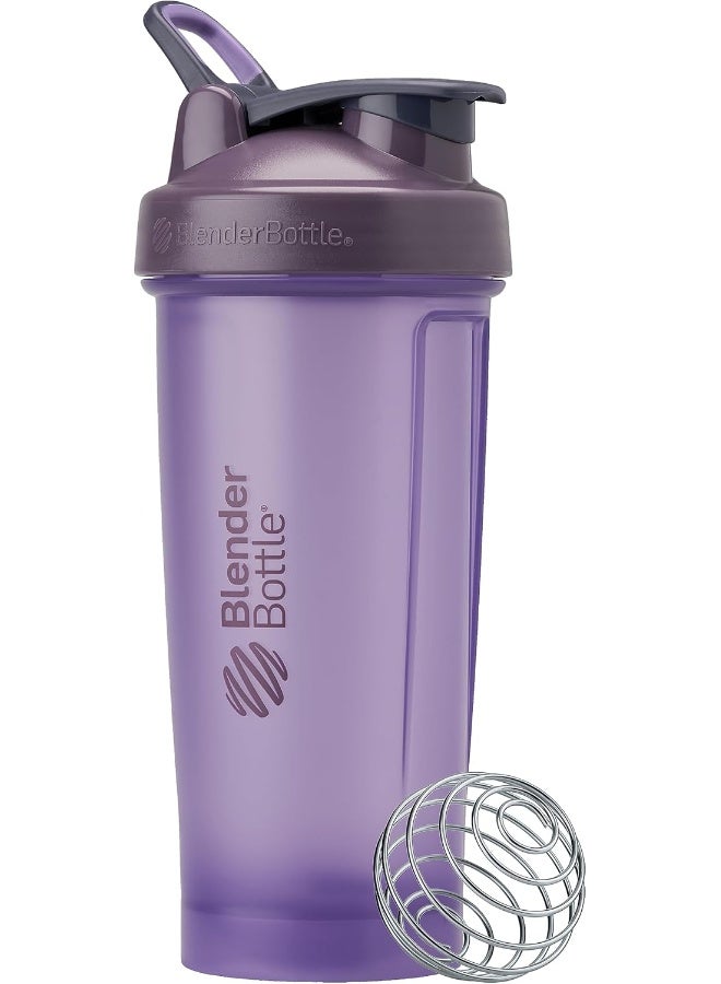 Blender Bottle زجاجة خلط بلندر بوتل كلاسيك V2 مثالية لخلطات البروتين وما قبل التمرين، 28 أونصة، لون بنفسجي كامل - Image 1