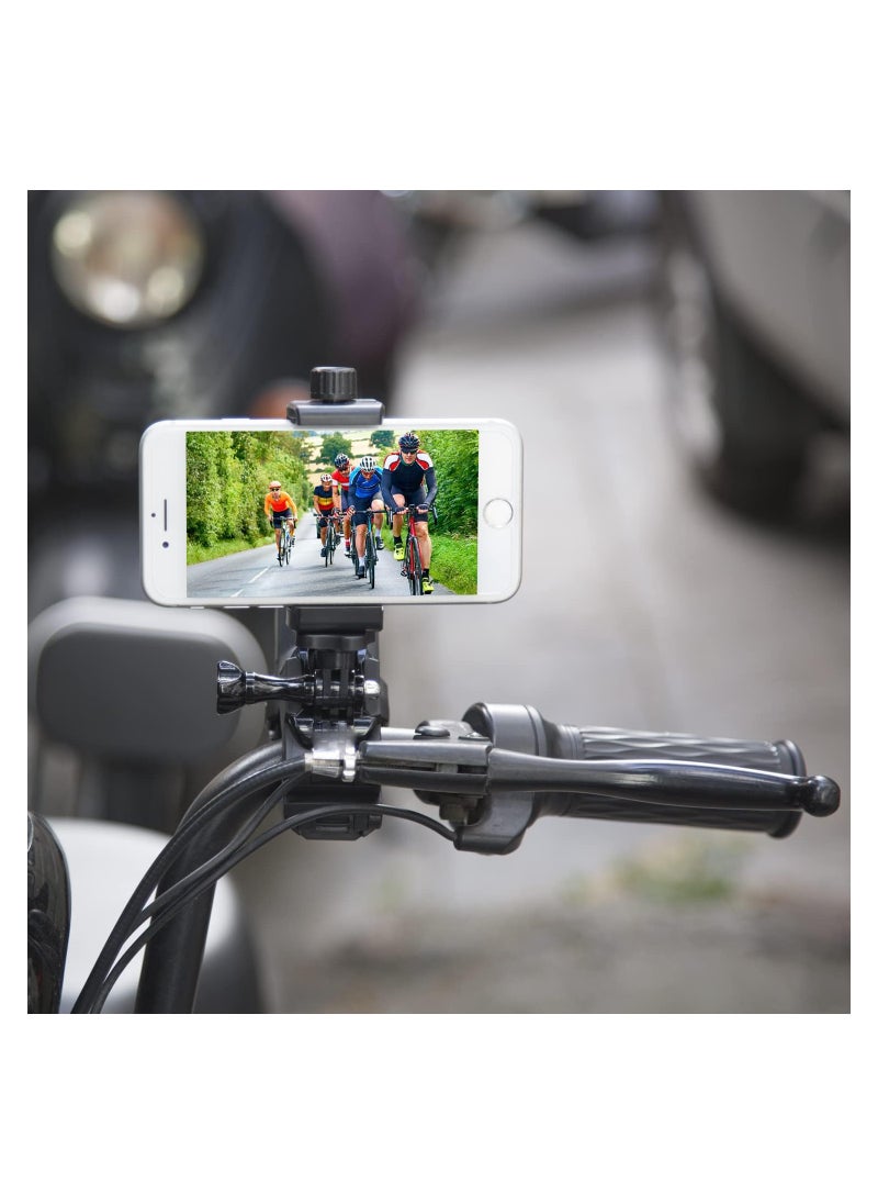 Gooseneck Phone Holder for Desk, Adjustable Clamp Mount for 4-7'' Devices, Compatible with iPhone 14 Plus, 13 Pro, XS Max, XR, X, 8, 7, 6, 6s Plus and More.