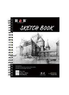 H&B Double-Sided Paper Professional Painting Sketch Book,100 Sheets  - Image 3