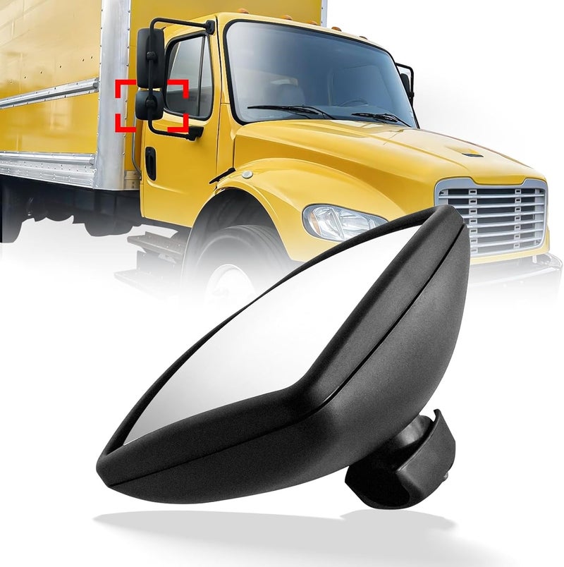 High Soar Rear View Wide Angle Mirror for International Durastar 4300 - Black Housing - Image 1