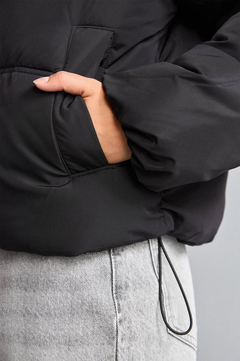Defacto  Regular Fit Stand Collar Puffer Jacket for Women | Best Price UAE
