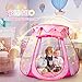 DISHIO Princess Castle Girls Play Tent with Rug Pop Up Play Tent for Toddlers Kids DISHIO Playhouse Toys for 1 Year Old Birthday Gift Fairy for Girls with Lights Indoor Outdoor Kids with Mat - Image 4