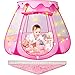DISHIO Princess Castle Girls Play Tent with Rug Pop Up Play Tent for Toddlers Kids DISHIO Playhouse Toys for 1 Year Old Birthday Gift Fairy for Girls with Lights Indoor Outdoor Kids with Mat - Image 2